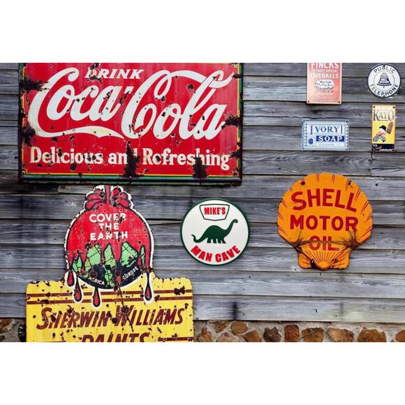 Custom Sinclair Dinosaur Man Cave Sign Personalized Name 11.5”  Gift for a man - Picture 6 of 10